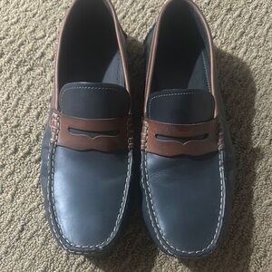 Johnston & Murphy Black and Brown Leather Loafers